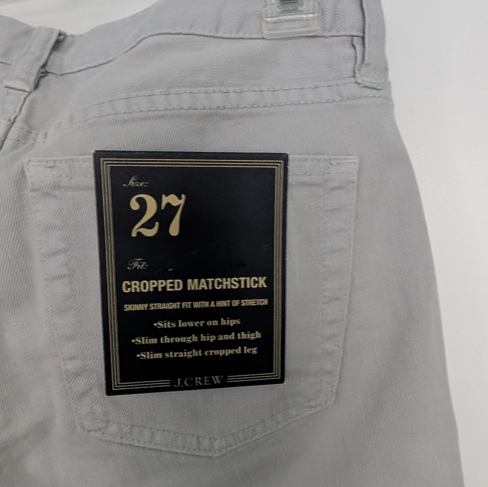 NWT J. Crew Light Chopped Matchstick Straight Jeans - Picture 3 of 9